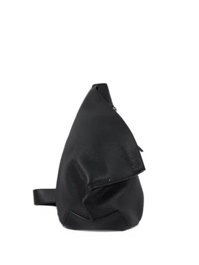 Pre-owned Loewe Anton Leather Backpack In Black