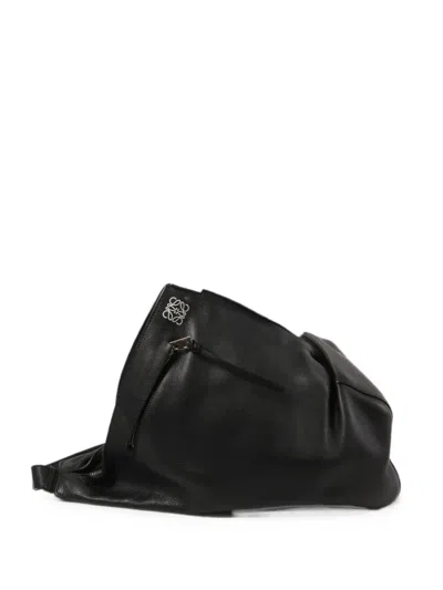 Pre-owned Loewe Anton Shoulder Bag In Black