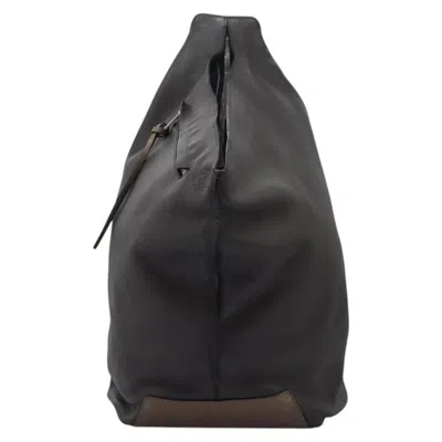 Pre-owned Loewe Anton Sling Bag Leather Gray Leather Backpack Bag ()