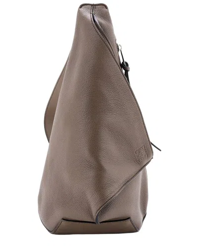 Loewe Anton Sling Bag Leather Small (authentic Pre-loved) In Neutral