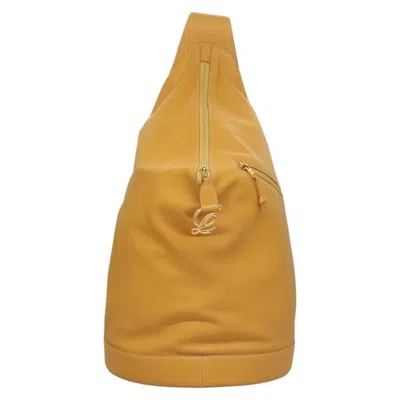 Pre-owned Loewe Anton Yellow Leather Shoulder Bag ()