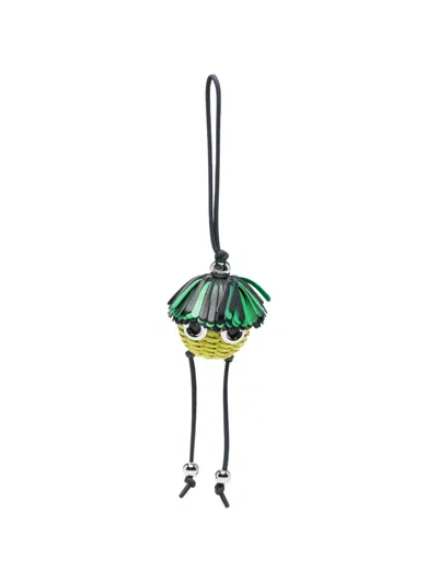Loewe Apple-puppet Bag Charm In Green