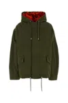 Loewe Cotton Canvas Vest And Jacket Set In Green