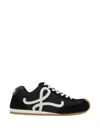 Loewe Womens Blk/white Ballet Runner 2.0 Suede And Woven Low-top Trainers Eur 36 / 3 Uk In Black