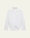 Loewe Asymmetric Button-front Shirt In White