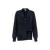 Loewe Cashmere Cardigan With Asymmetric Hemline In Black