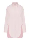 Loewe Cotton Shirt In Pink & Purple