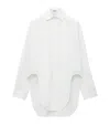 Loewe Women's White Asymmetrical Cotton Shirt In White