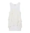 Loewe Asymmetric Panel Tank Top In White