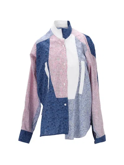 Pre-owned Loewe Asymmetric Shirt In Blue