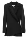 Loewe Black Jacket With Anagram Pebble Button In Black