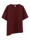 Loewe Embroidered-logo T-shirt In Red