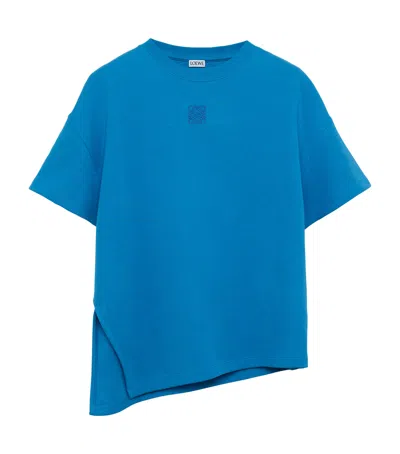 Loewe Asymmetric T-shirt In Blue