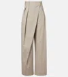 Loewe Asymmetric Wool Wide-leg Pants