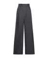Loewe Asymmetrical Design Casual Pants In Black