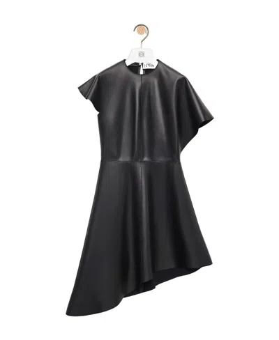 Loewe Asymmetrical Dress In Black