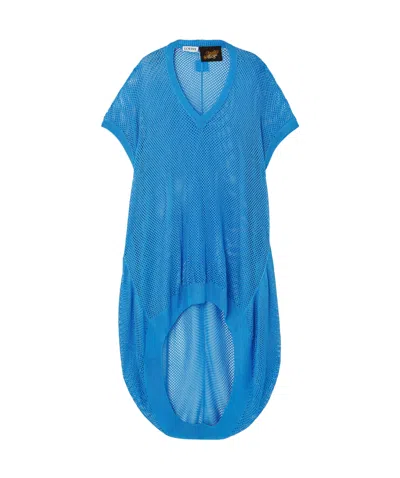 Loewe Asymmetrical Dress In Blue