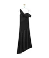 Loewe Asymmetrical Pendant Dress In Black