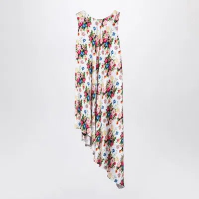 LOEWE LOEWE  ASYMMETRICAL SILK FLORAL PRINT DRESS