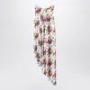 Loewe Asymmetrical Floral Print Dress In Multicolor