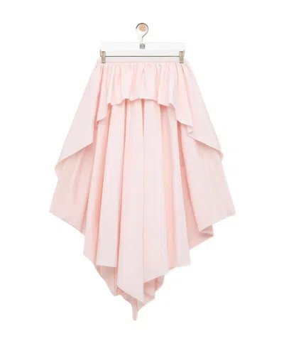 Loewe Asymmetrical Skirt In Pink