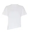 Loewe Asymmetrical Cotton And Polyamide T-shirt In White