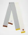 Loewe Asymmetrical Wool Scarf In Multi