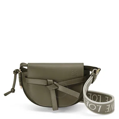 Loewe Autumn Green Mini Gate Dual Bag