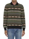 Loewe Autumn-winter Polo Sweater In Green Multi In Green