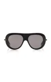 Loewe Aviator-frame Acetate Sunglasses In Black