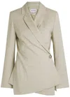 Loewe Aymmetric Wool Blazer In Multi