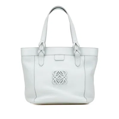 Pre-owned Loewe Baby Blue Leather Handbag Tote Bag ()