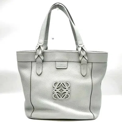 Pre-owned Loewe Baby Blue Leather Handbag Tote Bag ()