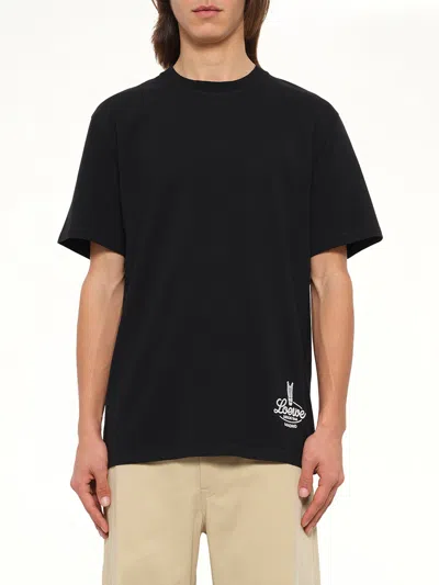 Loewe Back Print Relaxed Fit T-shirt In Black