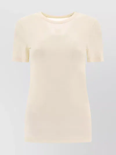 LOEWE BACK TIE SILK VISCOSE SHORT SLEEVE TOP