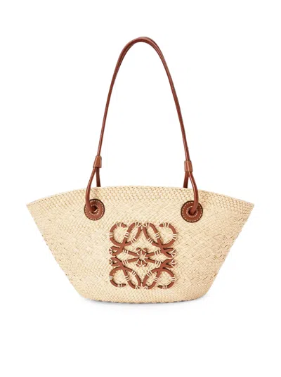 Loewe Bag Anagram Basket Small In Nude