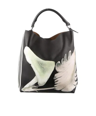 Loewe Bag, Black, T-bucket Mushroom Bag