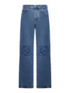 Loewe Loose-fit Anagram Jeans In Medium In Blue