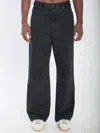 Loewe Men Anagram Denim Cotton Jeans In Black