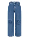 Loewe Anagram Baggy Jeans In Multi