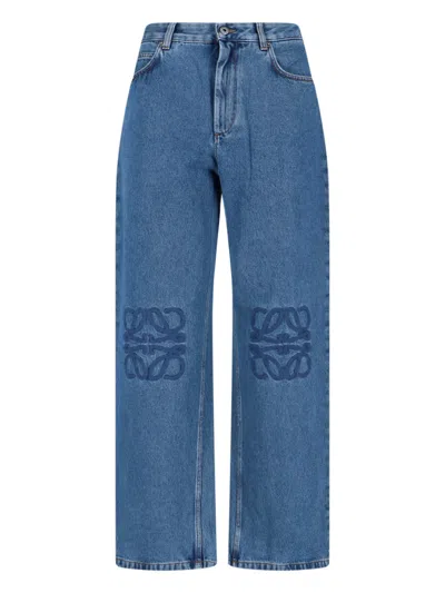 Loewe Baggy Jeans "anagram" In Blue
