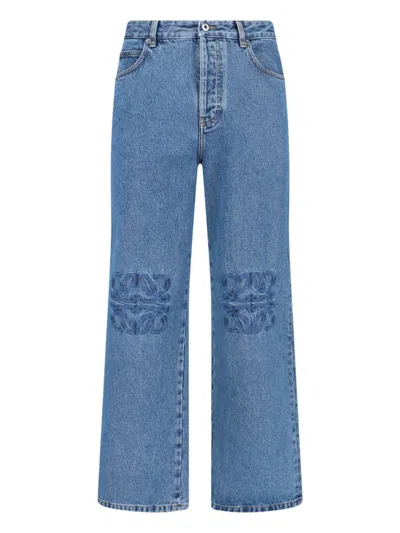 Loewe Baggy Jeans "anagram" In Blue