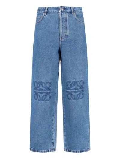 Loewe Baggy Jeans "anagram" In Blue