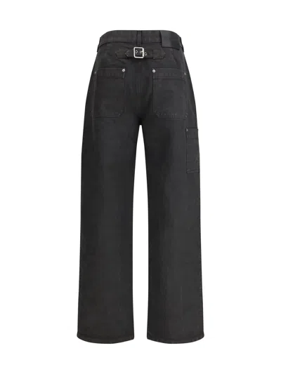 Loewe Baggy Jeans Cargo Trousers In Black