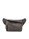 Loewe Small Leather Puzzle Belt Bag In Gray