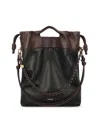 Loewe Chain-detail Leather Shoulder Bag In Black