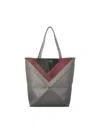Loewe Albers Puzzle Fold Xl Panelled Leather Tote Bag In Gray