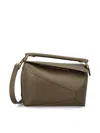 Loewe Puzzle Edge Small Top-handle Bag In Leather In Brown
