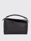 Loewe Large Puzzle Leather Tote Bag In Black