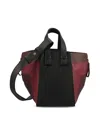 Loewe X Albers Hammock Panelled Leather Tote Bag In Black
